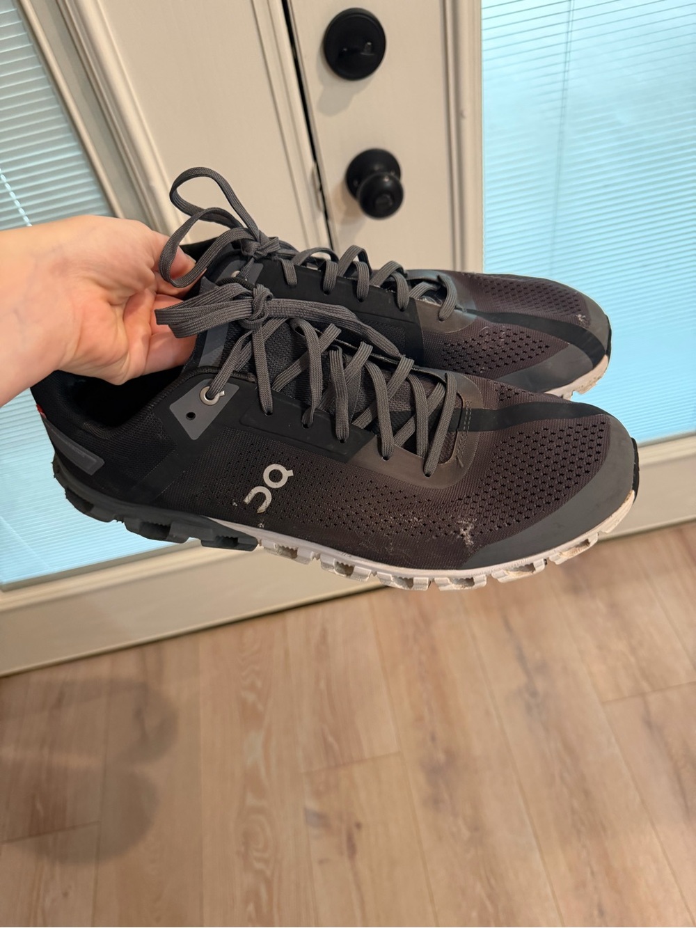 On Running Men’s Cloud Running Sneakers - Black and Gray